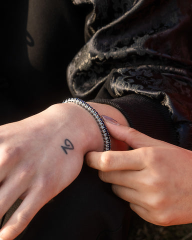 Circle of Love Blue Sapphire Bracelet