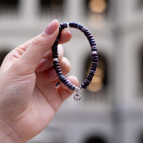 The Sugilite Silver Bracelet