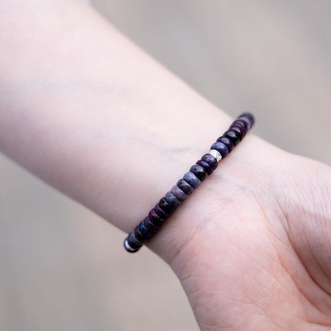 The Sugilite Silver Bracelet