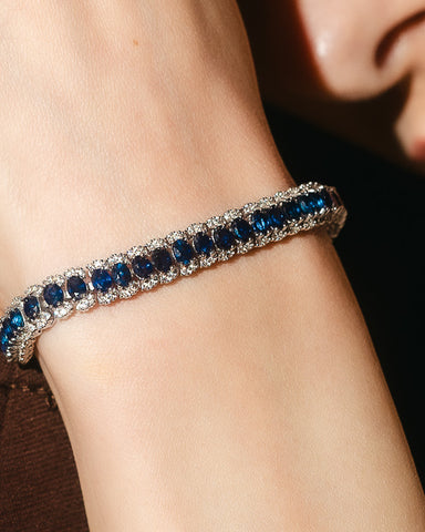 Circle of Love Blue Sapphire Bracelet