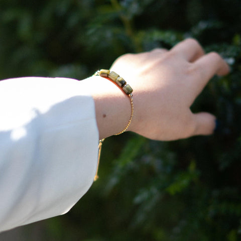 Evergreen Green - Green Rutilated Quartz Bracelet