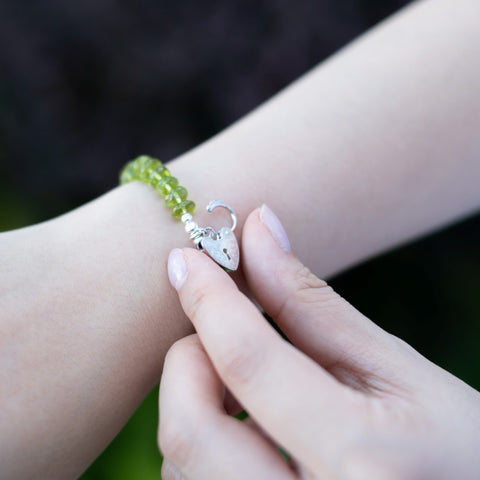 The Silver Olive - Peridot Bracelet