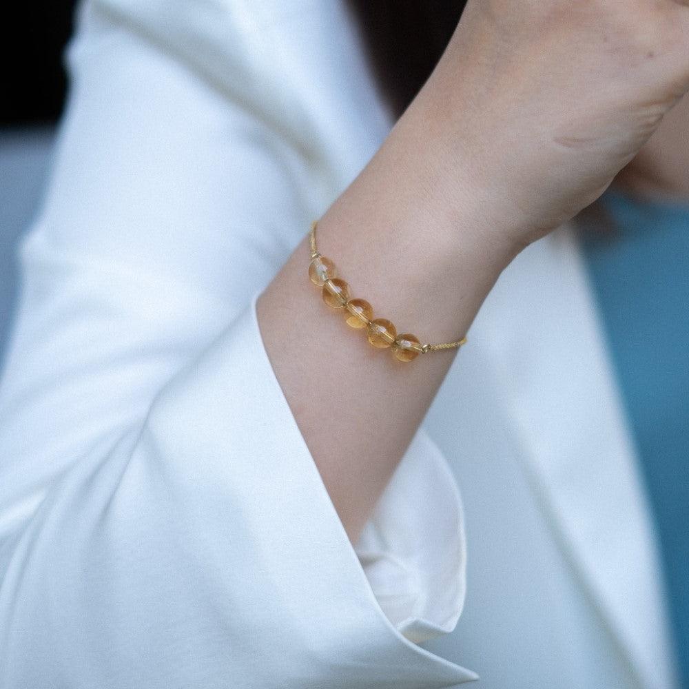 The Dancing Gold - Citrine Bracelet